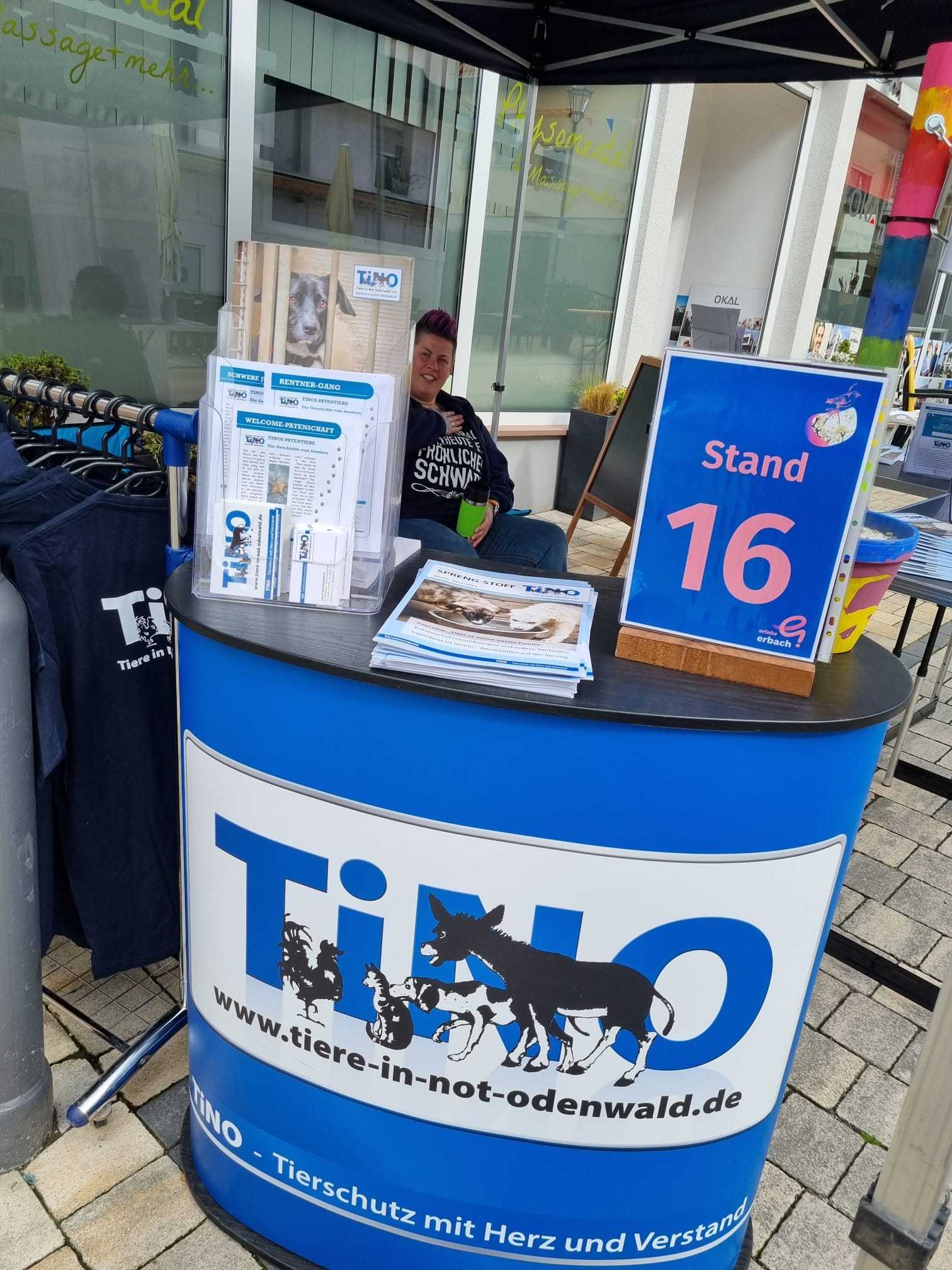 Infostand beim Erbacher Frühlingsmarkt